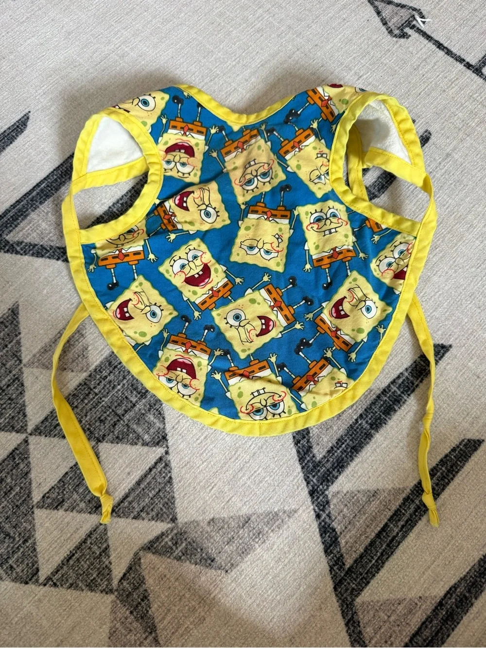 Homemade Escape-Proof SpongeBob Full Coverage Vest Bib
